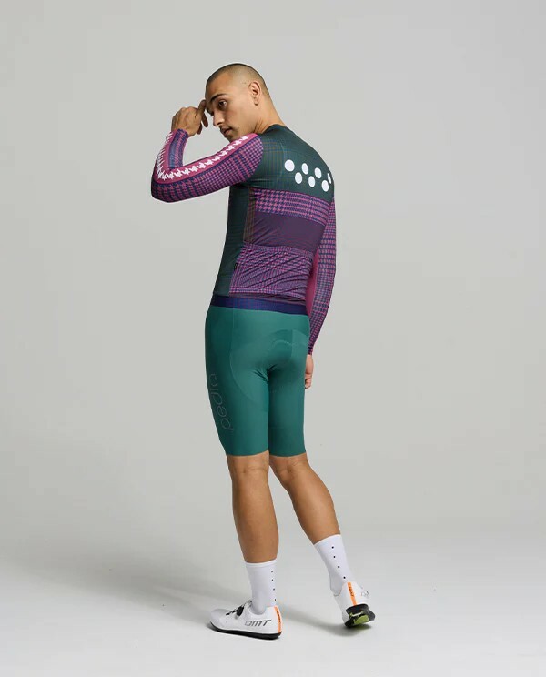 Pedla 男款薄長袖車衣HoundsKNIT Training Jersey /Dusty Purple紫
