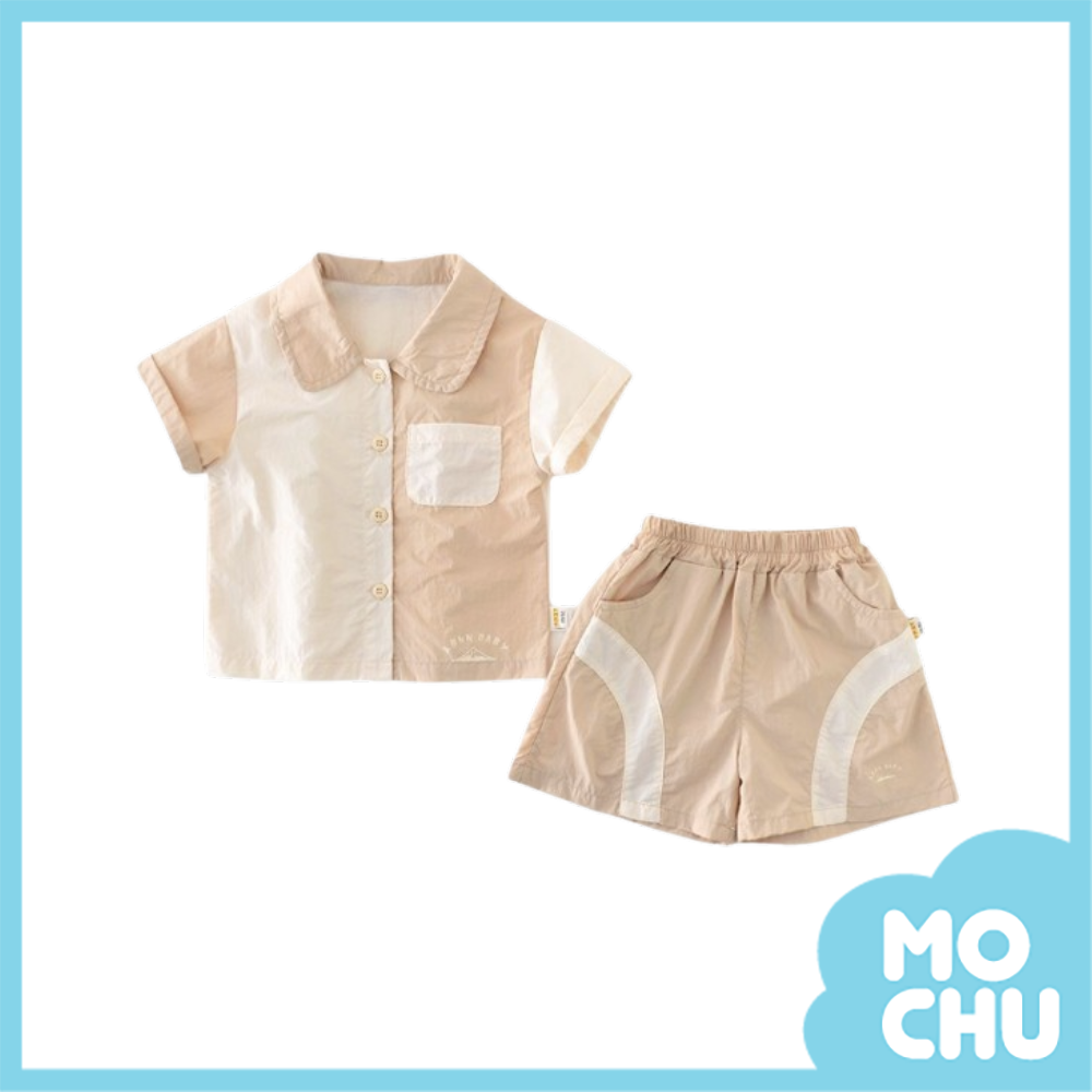 無印風米咖拼色套裝