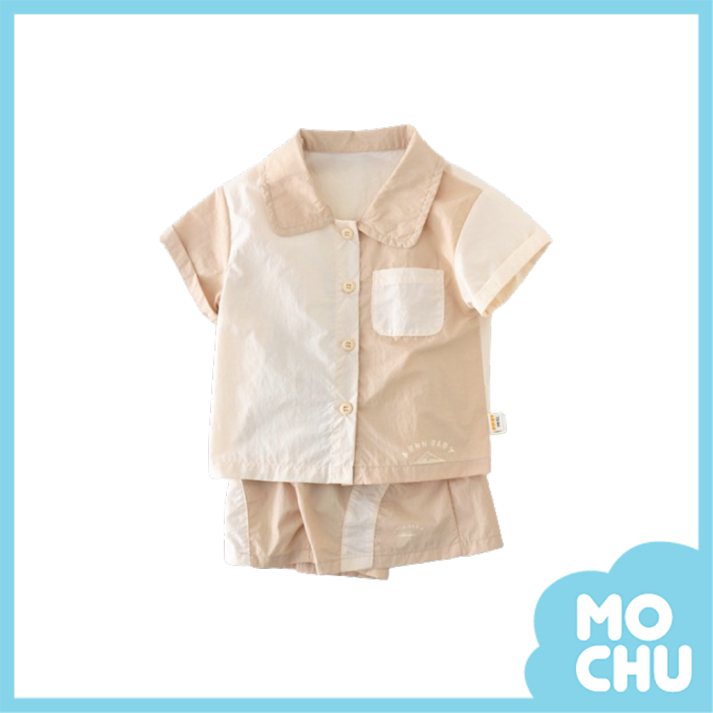 無印風米咖拼色套裝