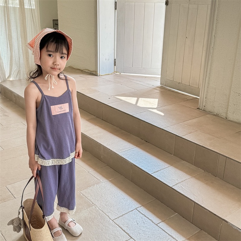 兩色夏季涼爽背心套裝