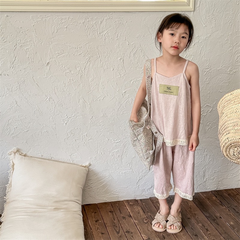 兩色夏季涼爽背心套裝