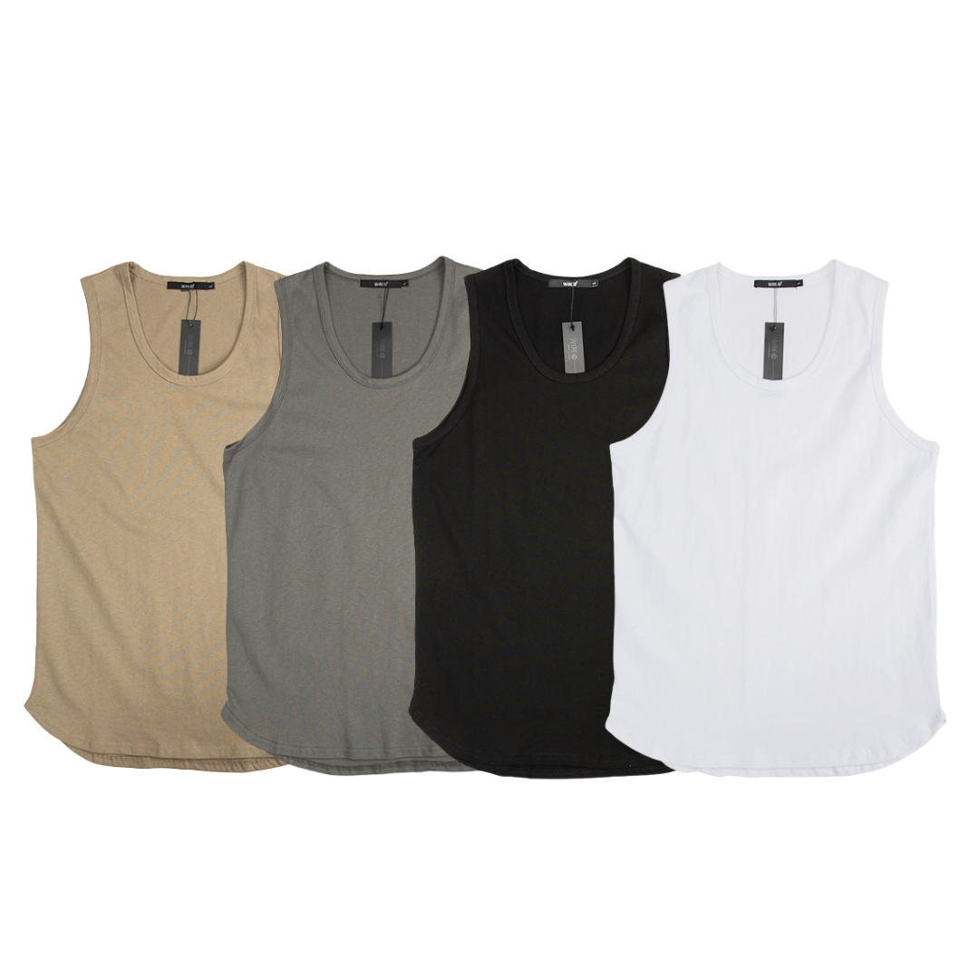 WIRE 美式 重磅 7.1oz 圓弧長版 背心 無袖  【 FUZY 】- S201466