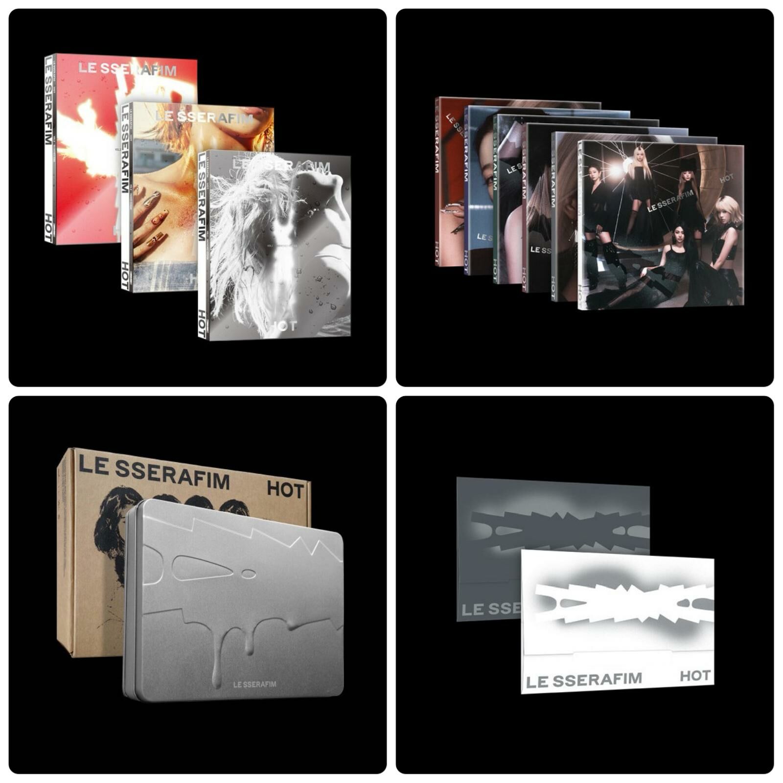 新品未開封】ルセラフィム HOT アルバム TIN CASEバージョン 韓国音楽