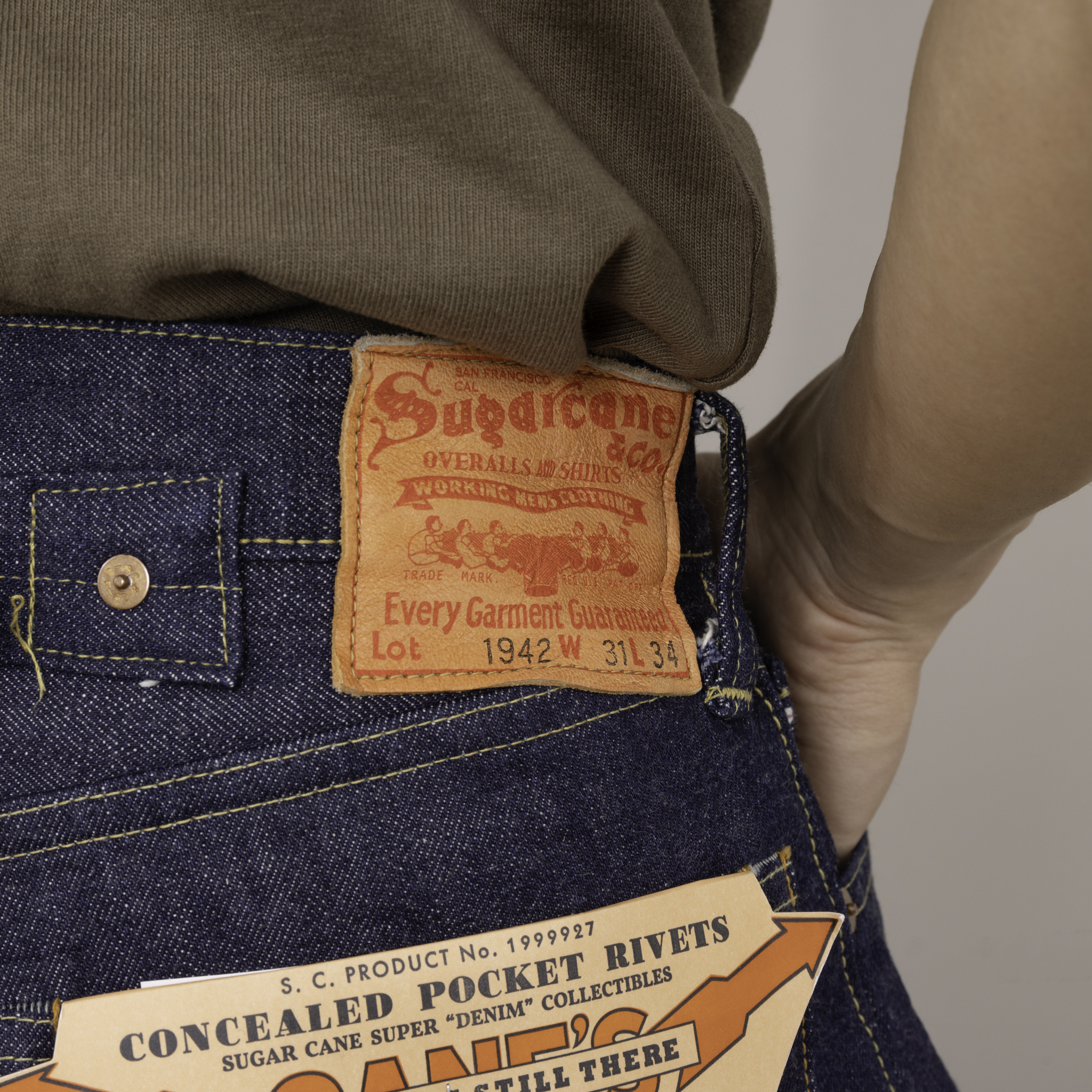 SUGAR CANE - SUPER DENIM 系列1942 14.25 OZ 復刻丹寧褲