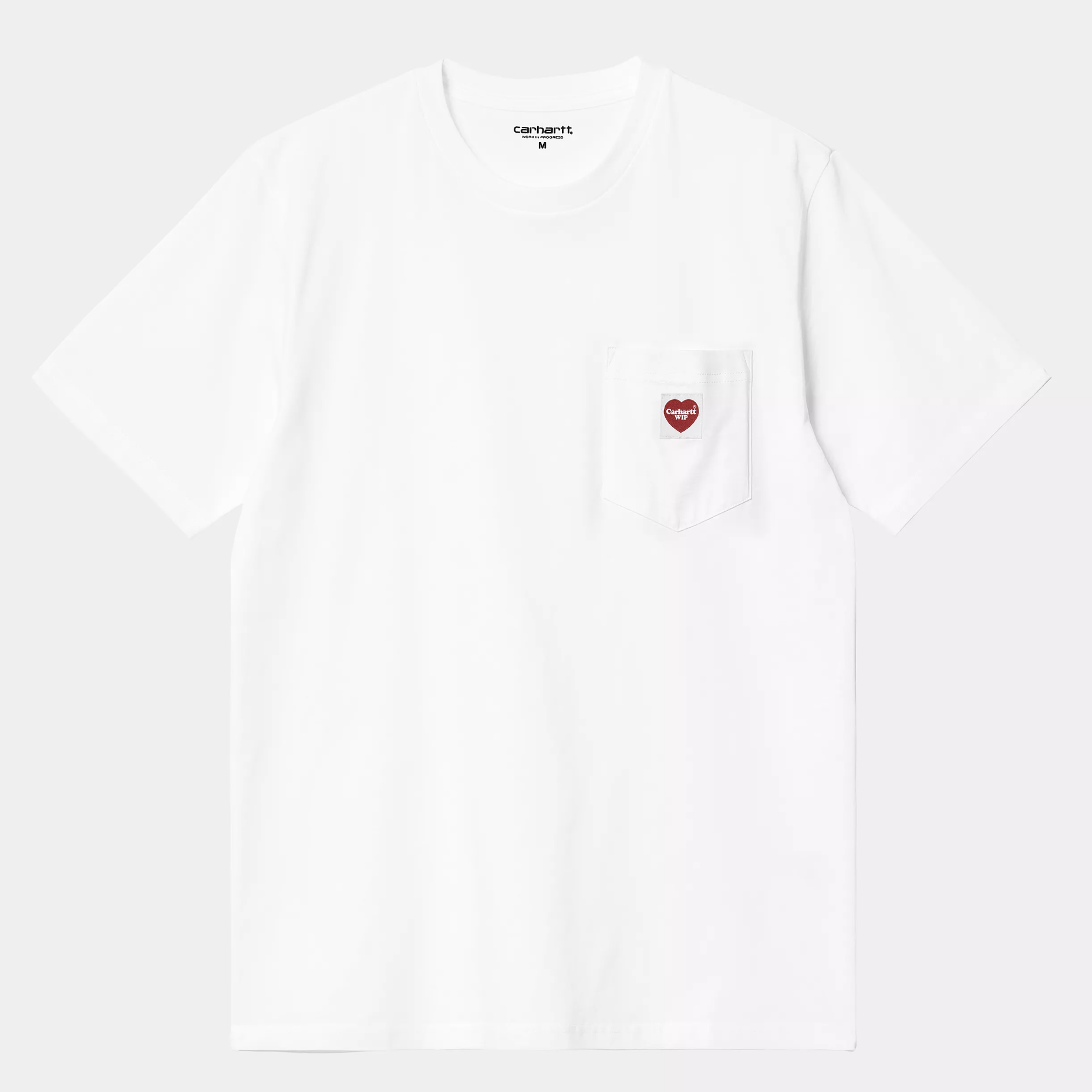 -(E17a02)-CARHARTT WIP POCKET HEART T-SHIRT 愛心 口袋 短Ｔ 男女同款 情侶裝 紅色愛心 黑色/白色-I032128