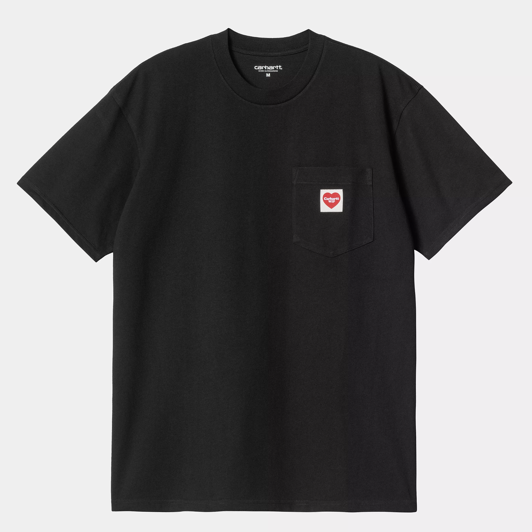 -(E17a02)-CARHARTT WIP POCKET HEART T-SHIRT 愛心 口袋 短Ｔ 男女同款 情侶裝 紅色愛心 黑色/白色-I032128