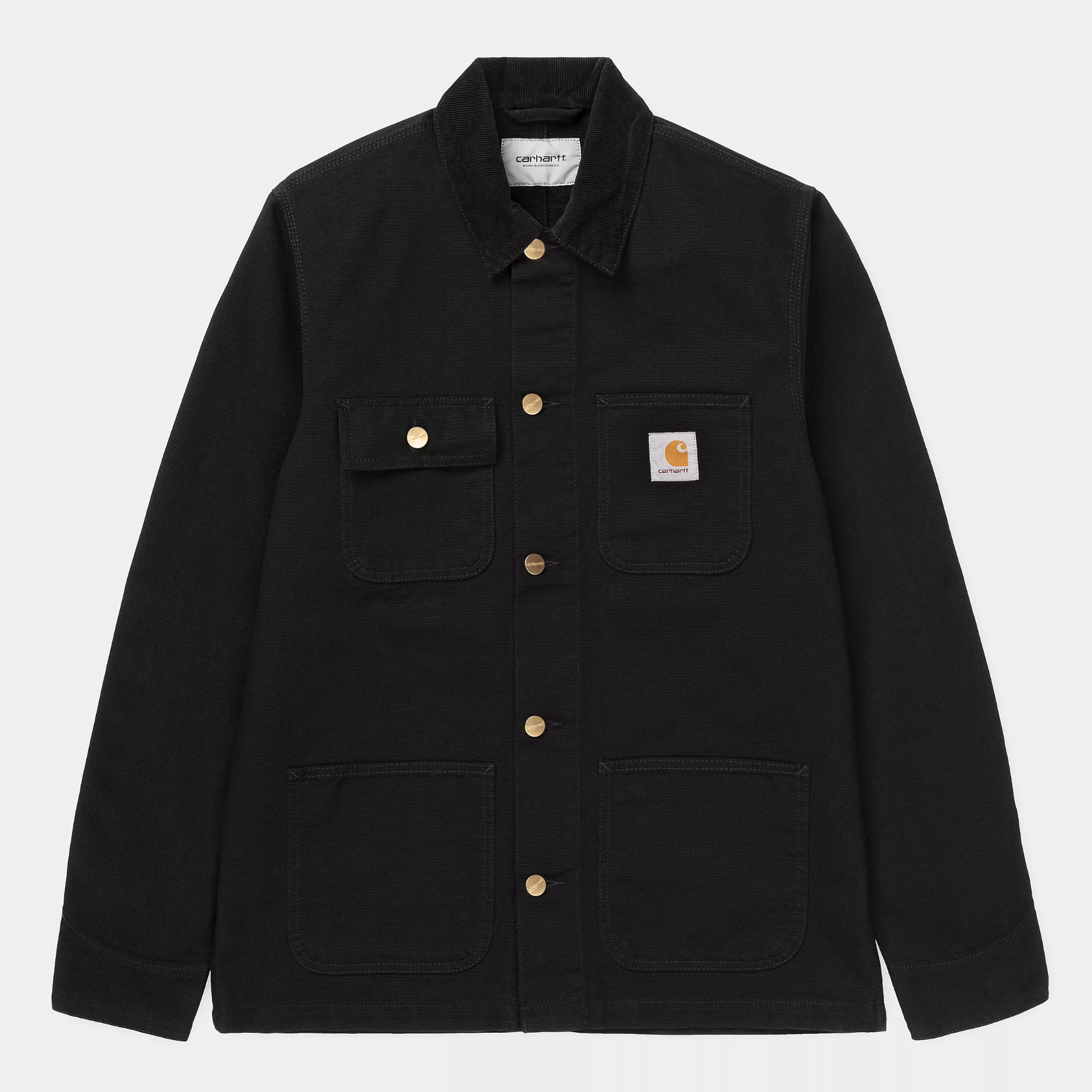 -(E2b03)-CARHARTT WIP MICHIGAN COAT JACKET BLACK (SPRING) 密西根外套 春季款 黑色-I031519_00E_02