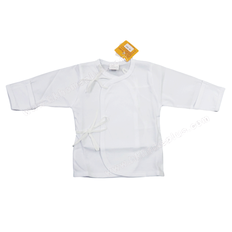 Koma Land: 嬰兒白色孖襟和尚袍 BE3001