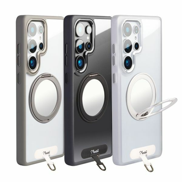 Moxbii YOI系列  旋轉磁吸支架(鏡面) +頸繩掛片 保護殼-Samsung Galaxy S25 系列