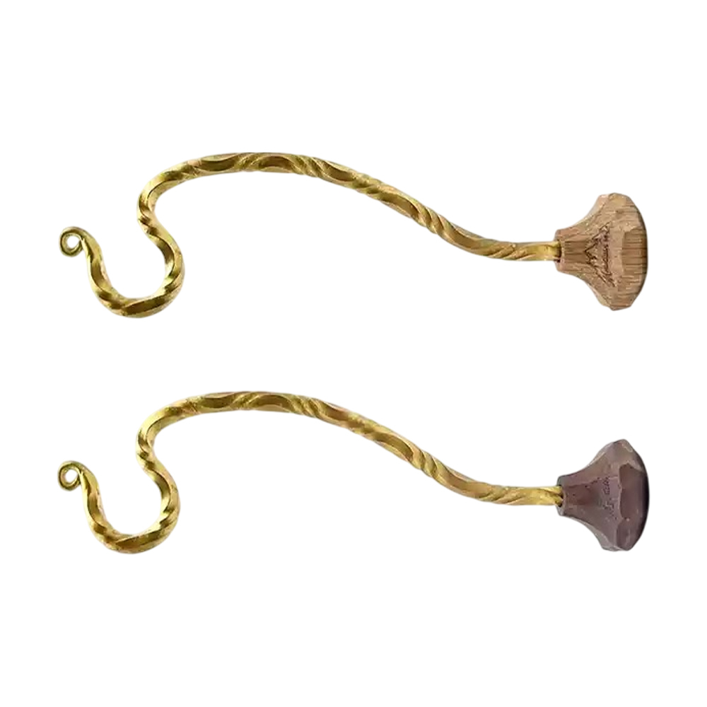 山魂 黃銅扭紋磁吸掛鈎