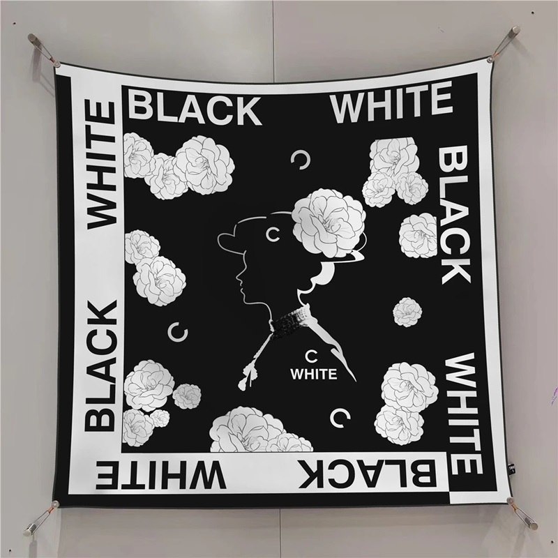 小香風山茶花絲巾