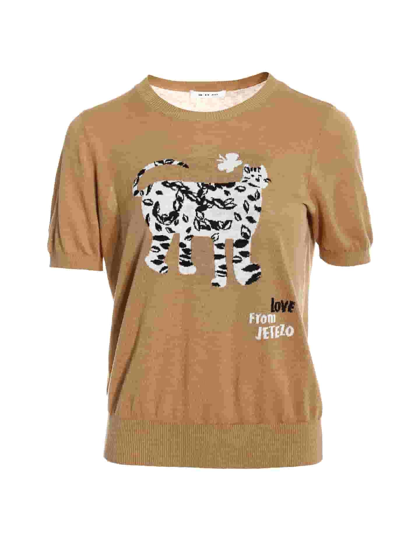 BC1EC226A1 天空之城童趣貓緹花上衣 (2色)