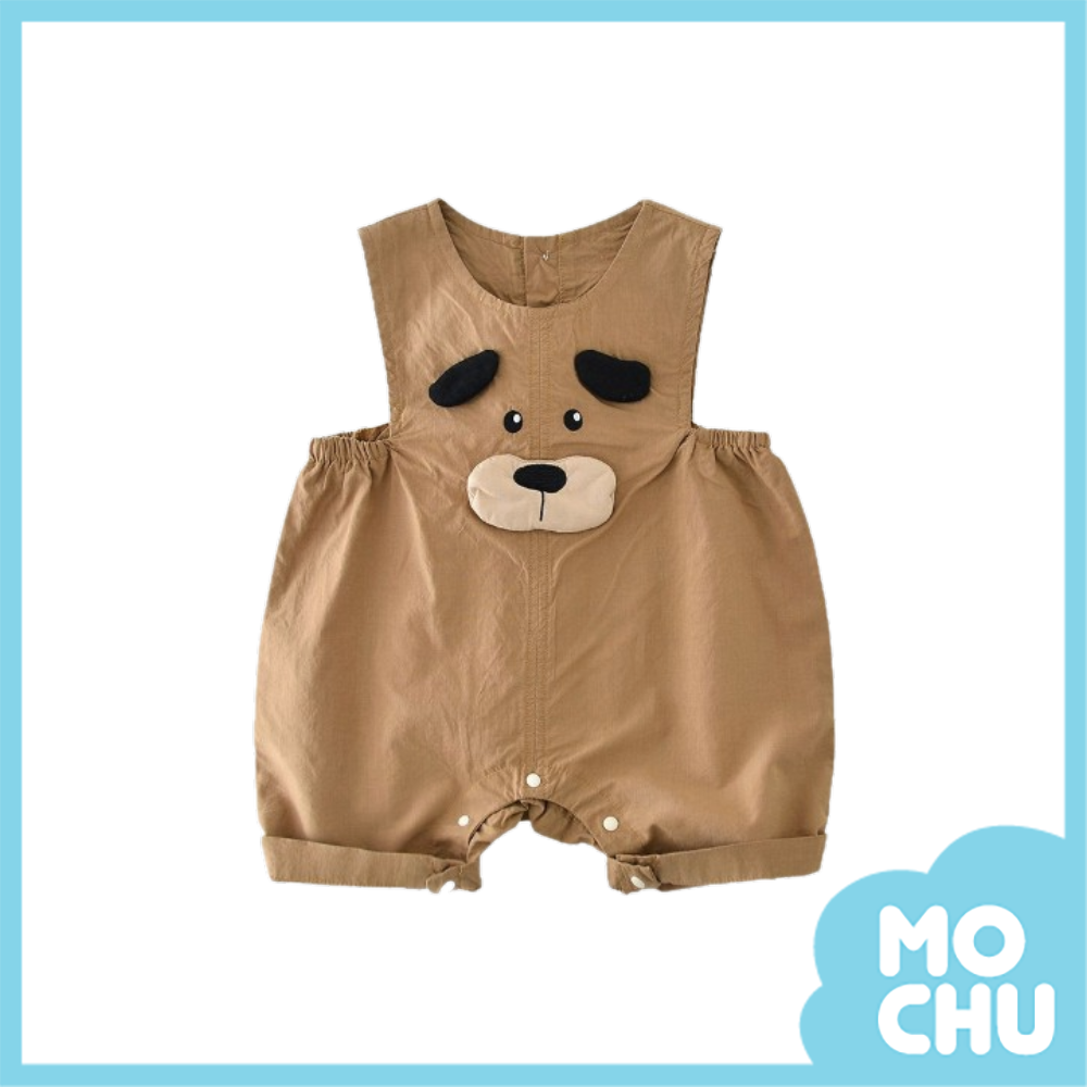 哭哭狗寬版無袖連身褲