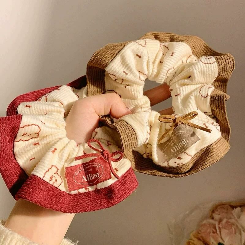 [3 FOR RM10] Korean Style Autumn & Winter Puppy Scrunchies