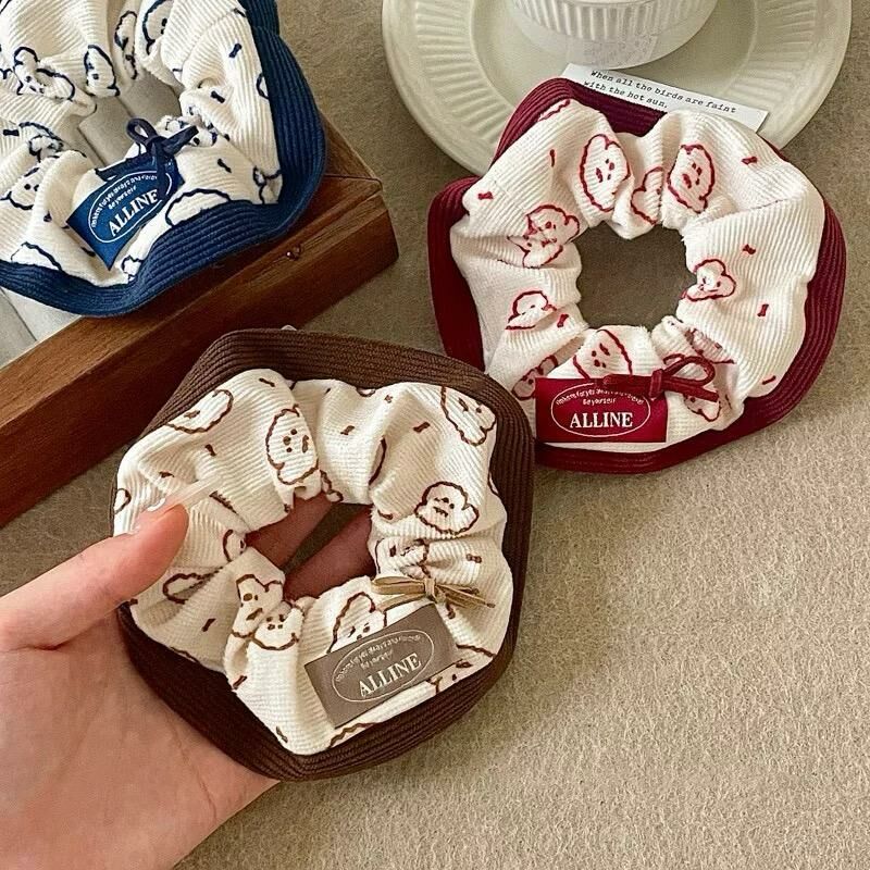 [3 FOR RM10] Korean Style Autumn & Winter Puppy Scrunchies