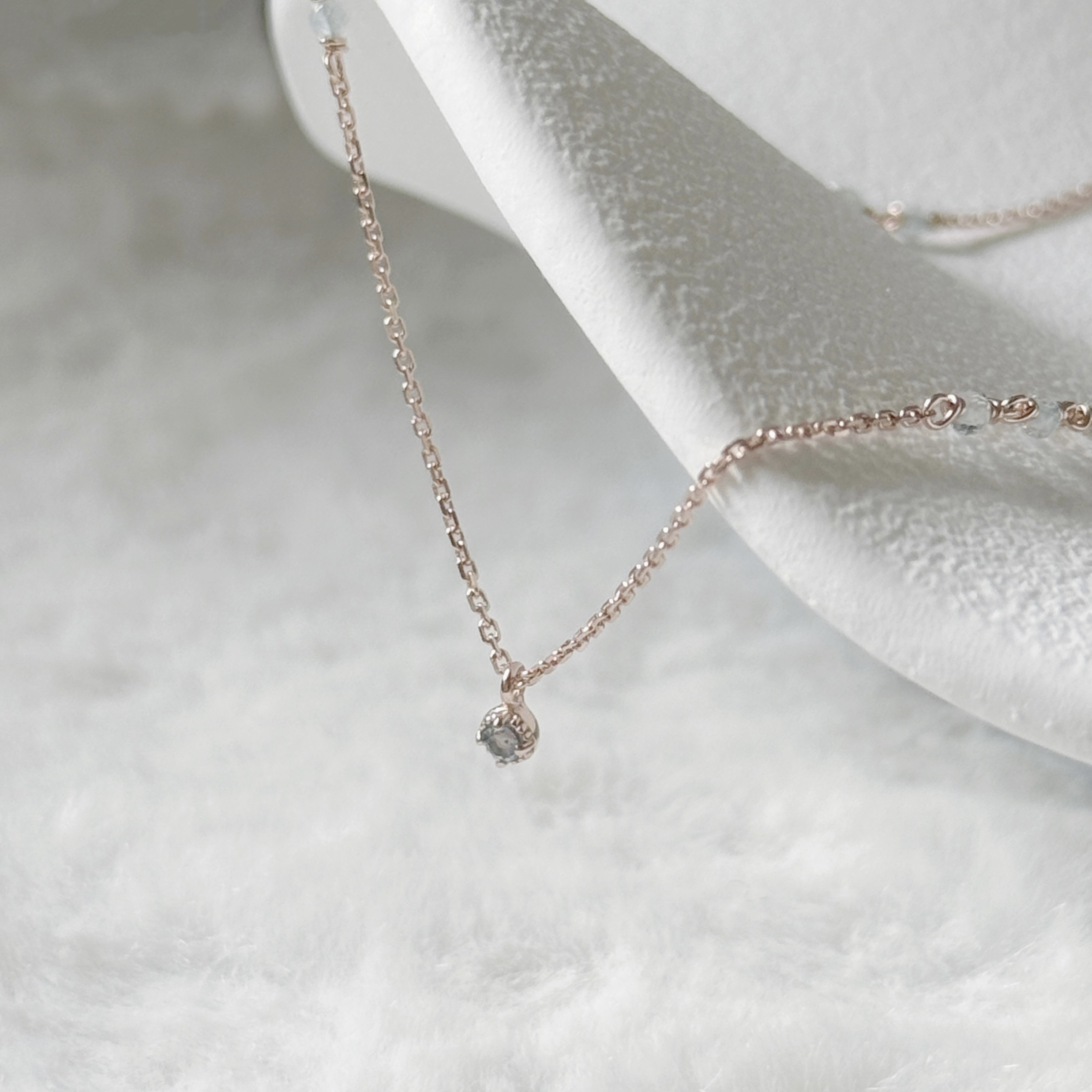 Ocean Sparkle小圓托帕項鍊