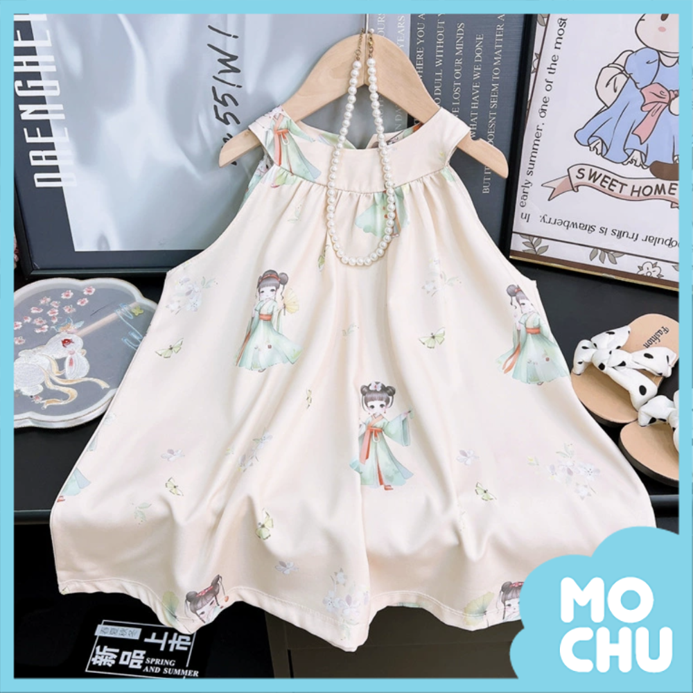 削肩小洋裝-千金小姐