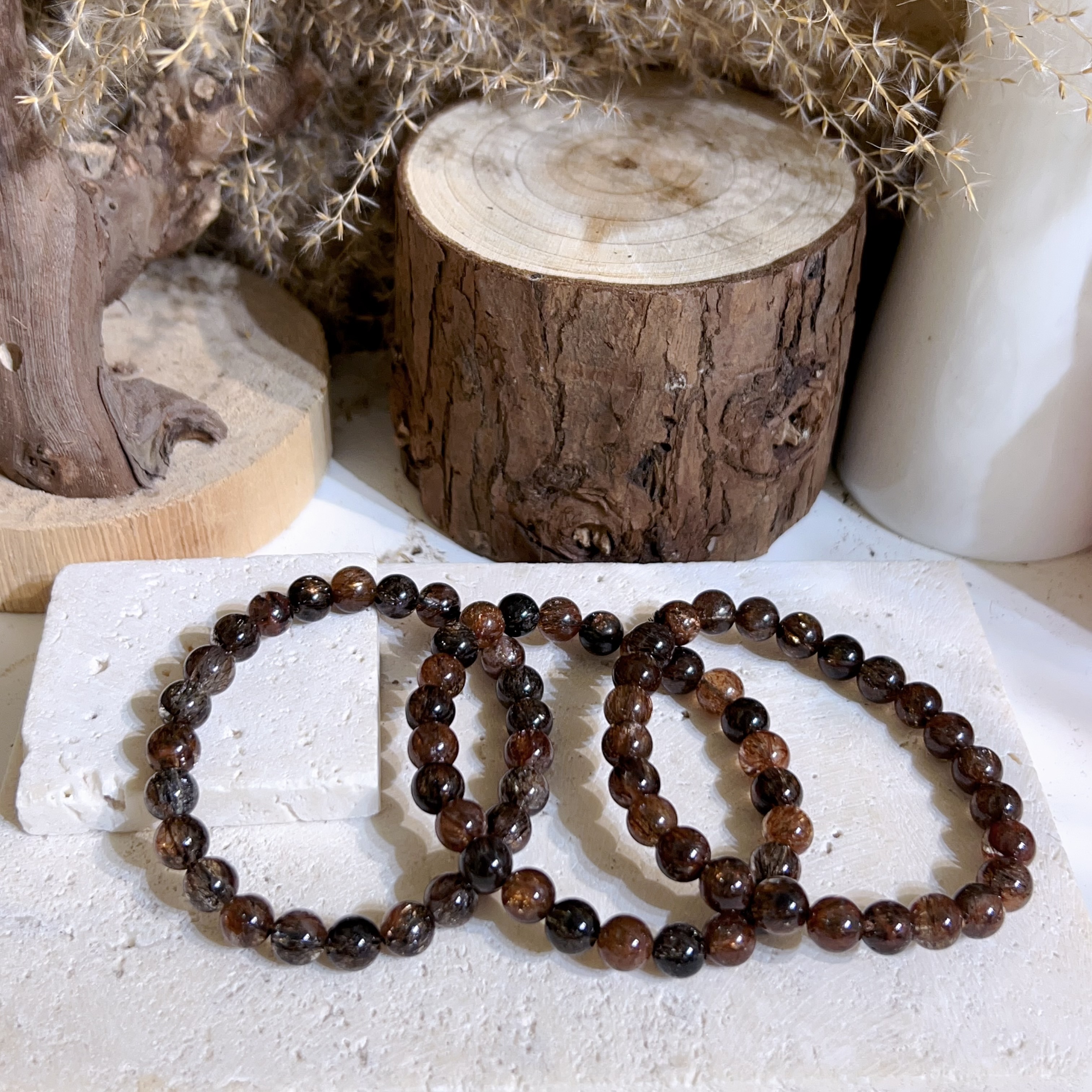 濃閃黑金超手串 7mm