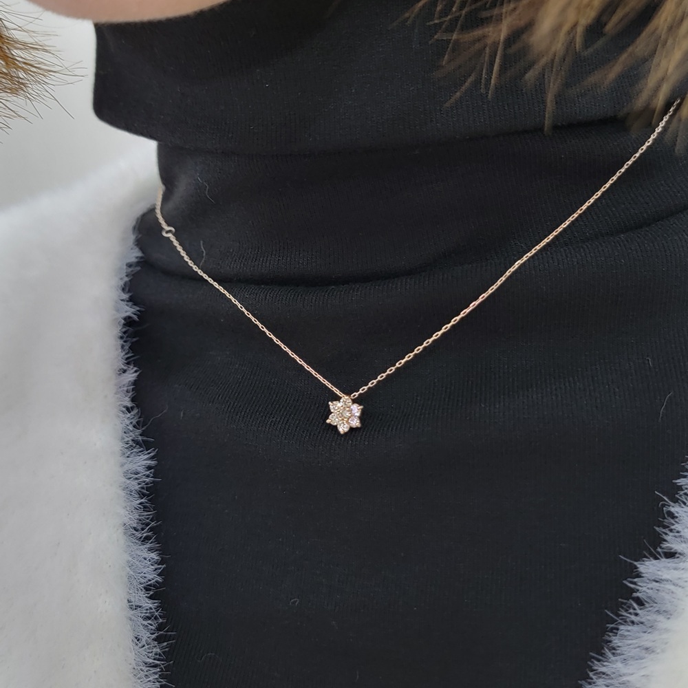 【me.luxe】K10冰花鑽石30分鍊