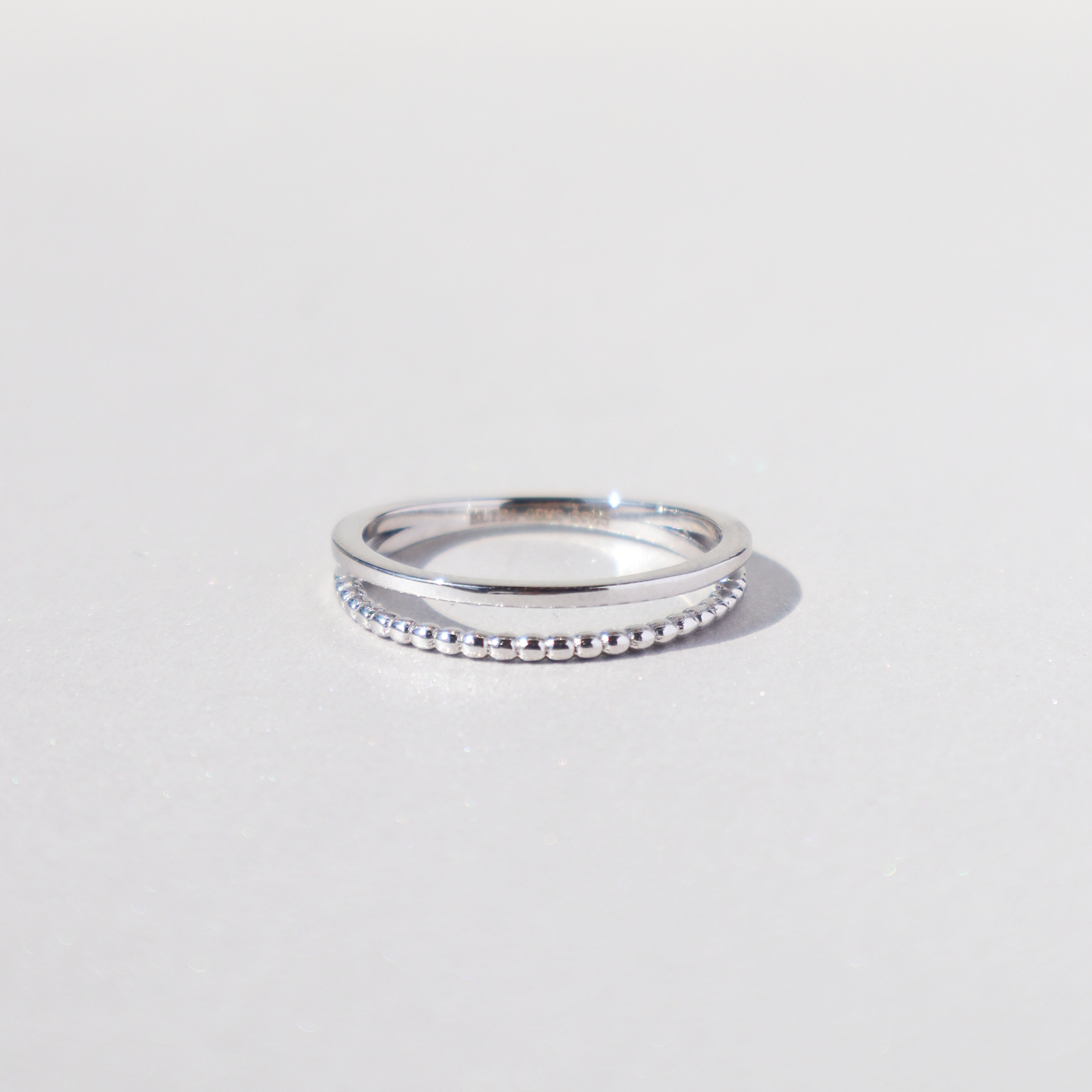 Silver/簡約雙環尾戒