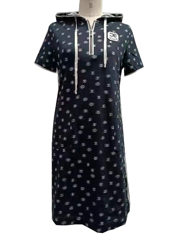 BC1EC306E1 濱海風情 J LOVE 運動休閒連帽洋裝