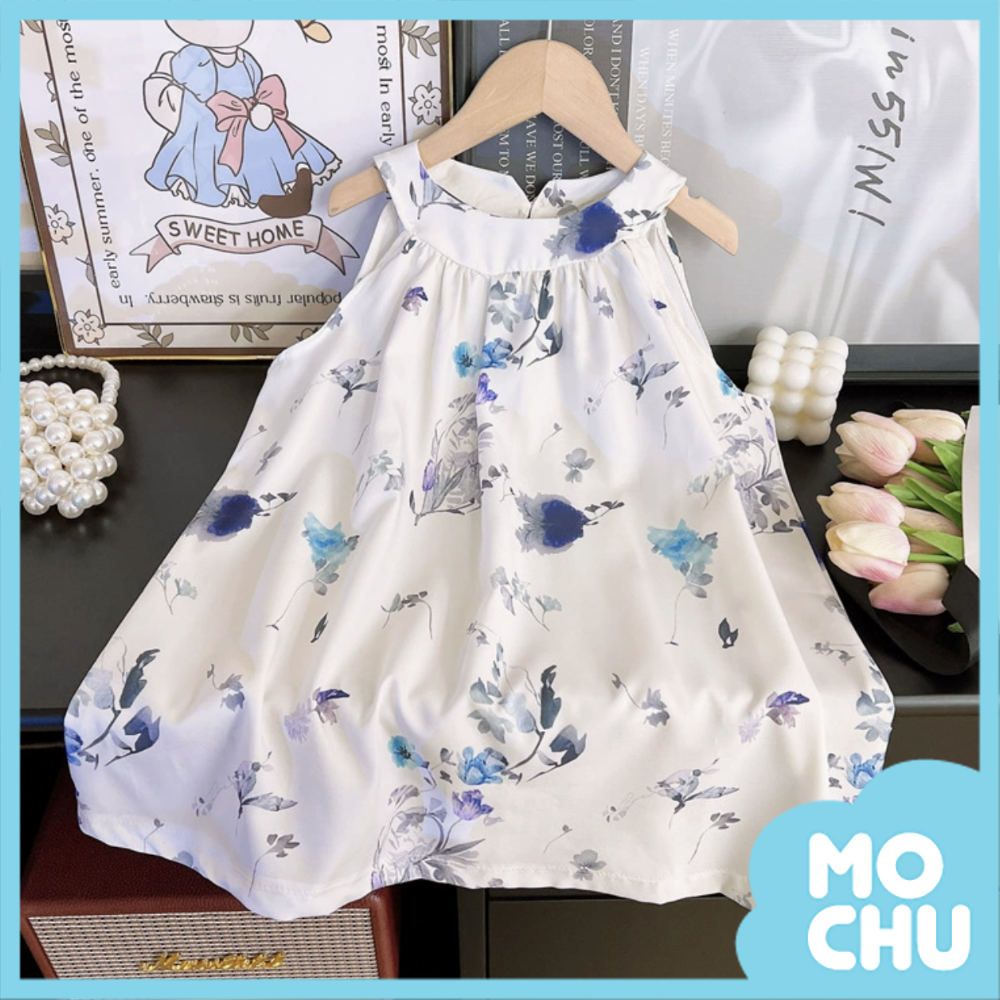 削肩小洋裝-紫薰花