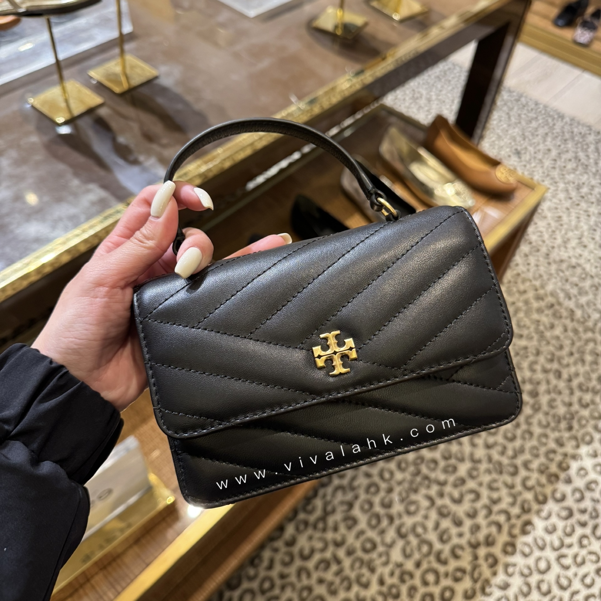 Tory Burch - Mini Kira 山形紋 手提+斜孭多用袋 (152356)