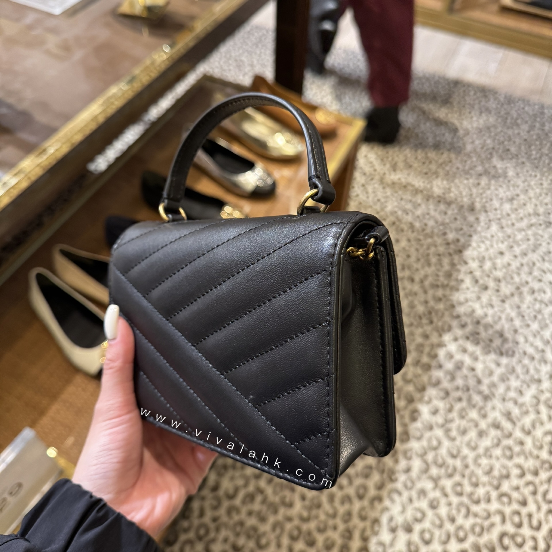 Tory Burch - Mini Kira 山形紋 手提+斜孭多用袋 (152356)