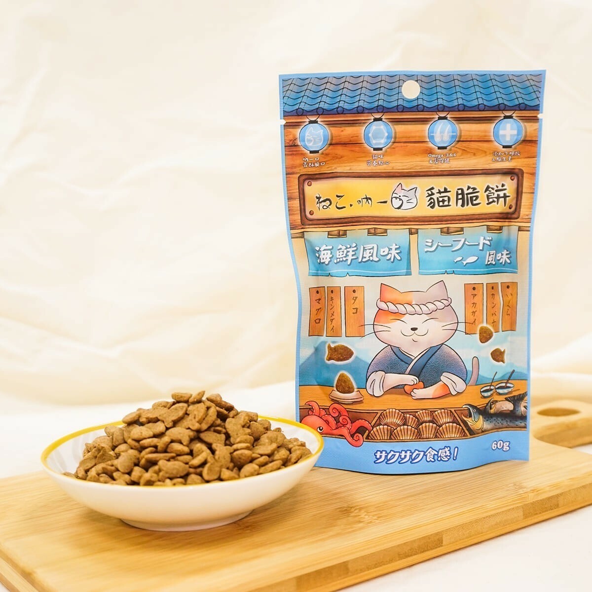 吶一口｜貓咪卡滋香酥脆餅 60g