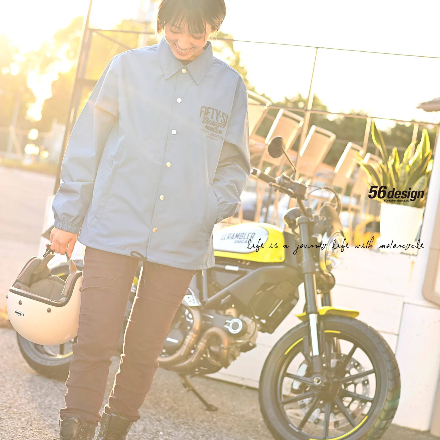 56DESIGN 三層防護教練外套，都市機能風格，日常穿搭與通勤騎行的多功能選擇