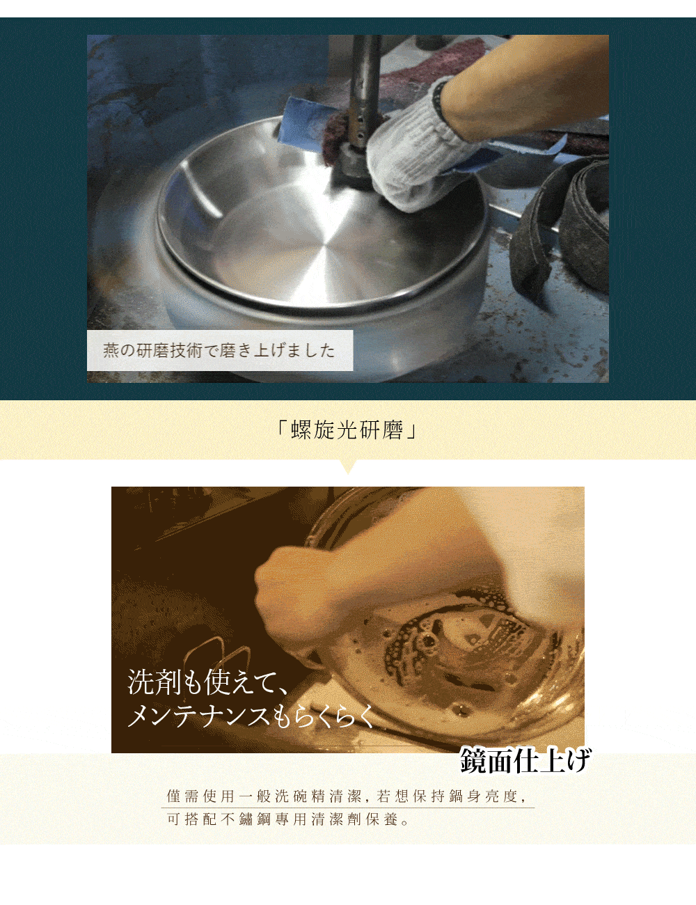 《Mt.Fuji》日本製三層複合不鏽鋼平底鍋