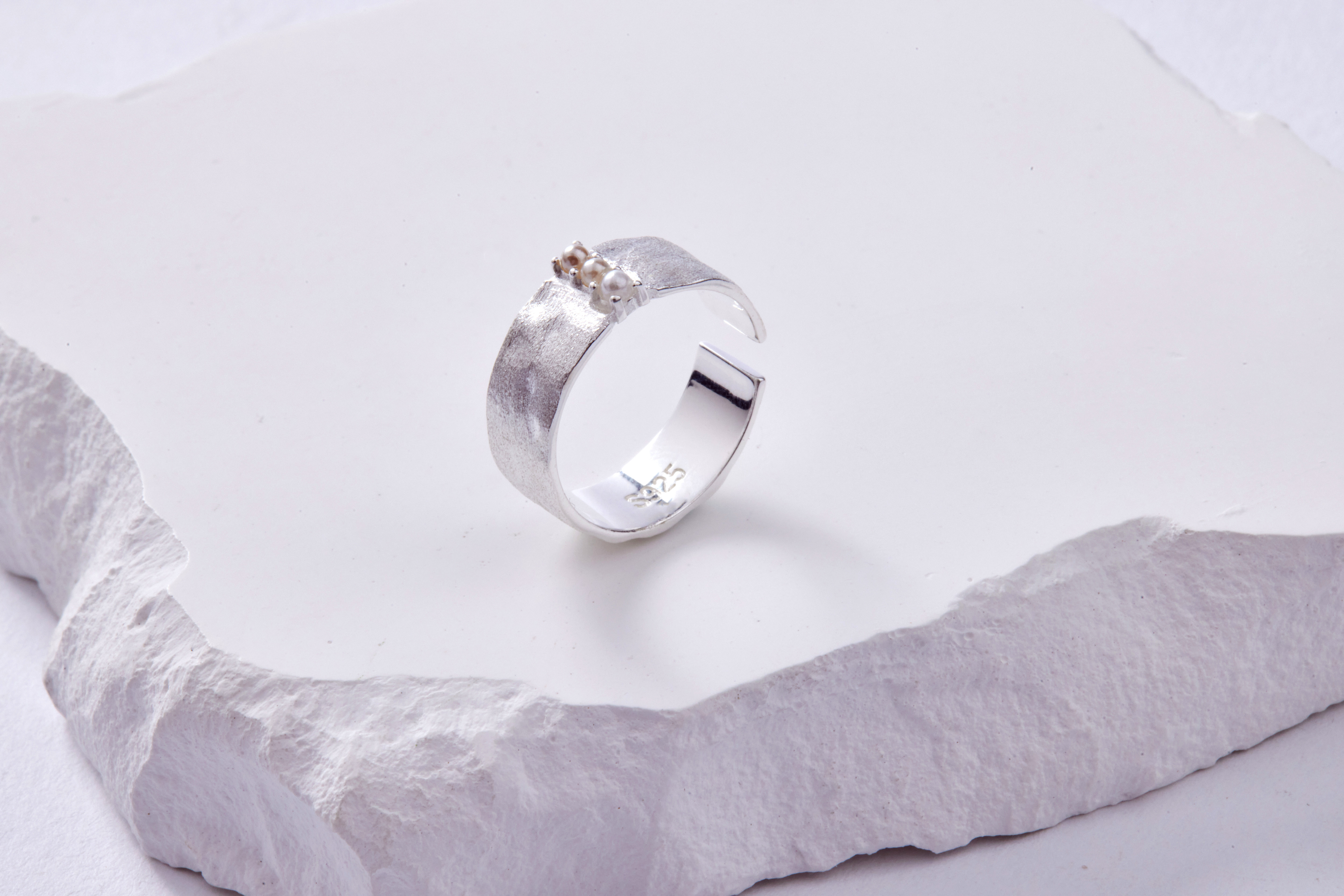 R1022 | 純銀霧面寬版戒指