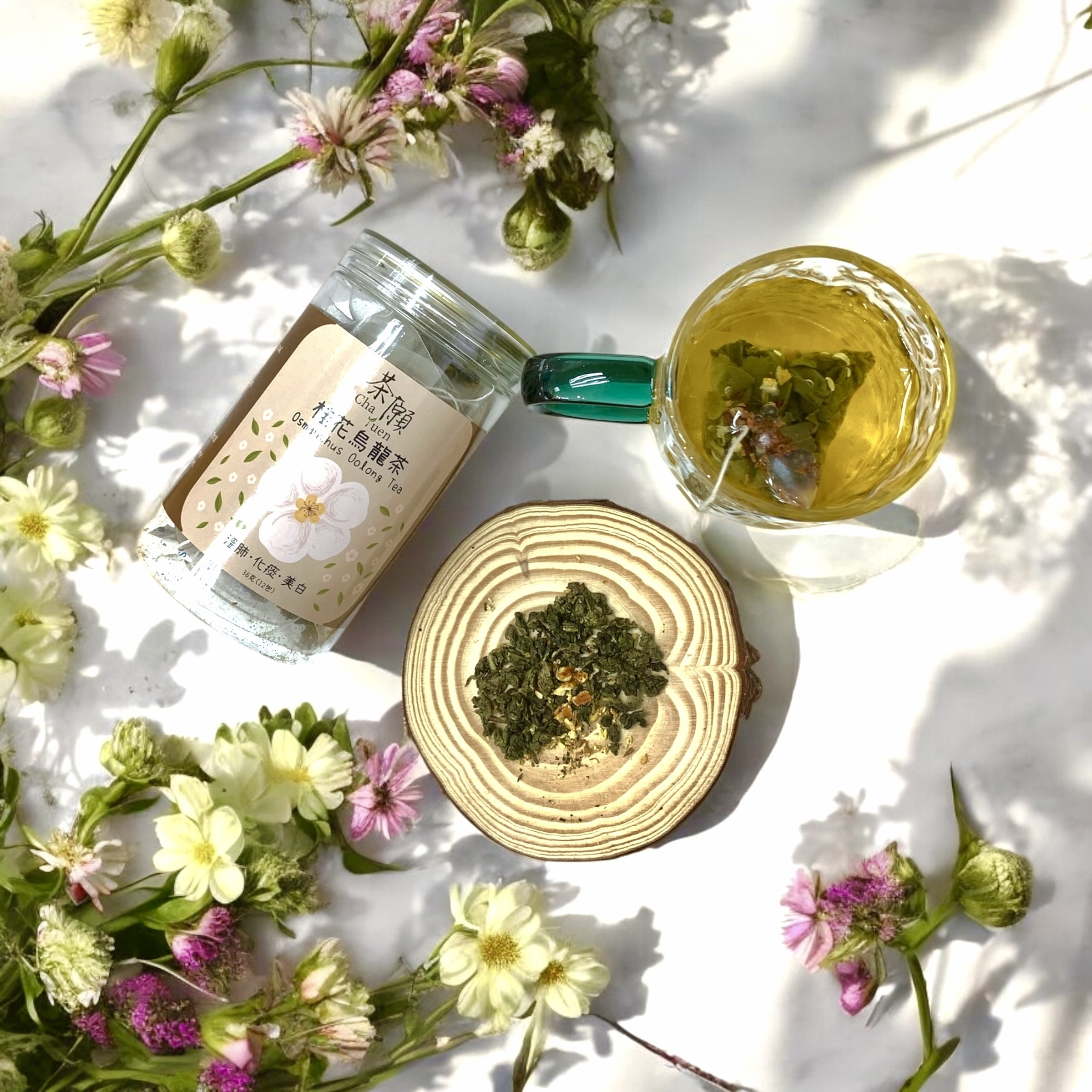 茶願 - 桂花烏龍茶 (12包裝) 溫肺 化痰 美白