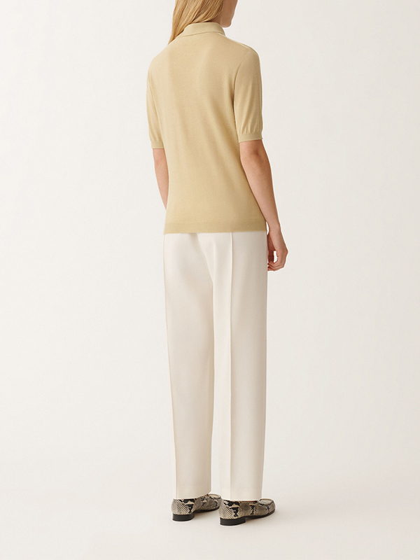 Fabiana Filippi  POLO領短袖上衣(卡其)