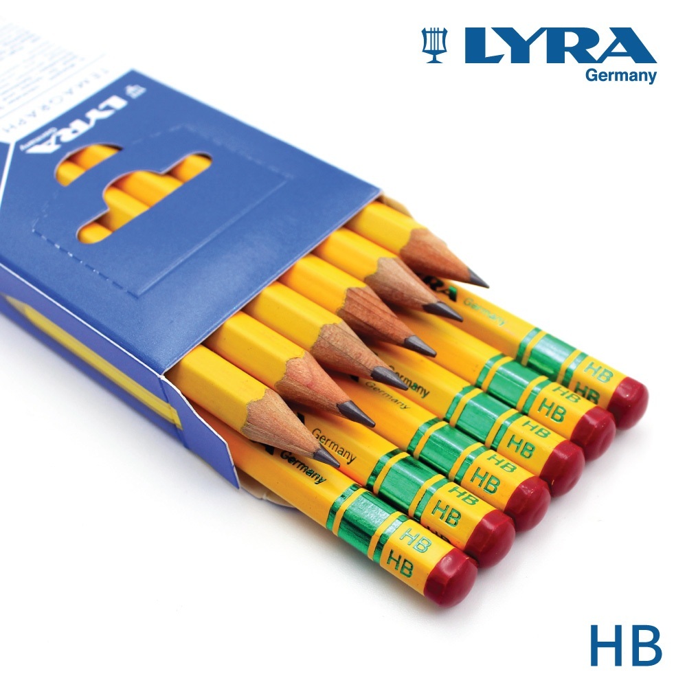 【樂森藥局】德國LYRA 百年經典黃桿鉛筆(12入) HB