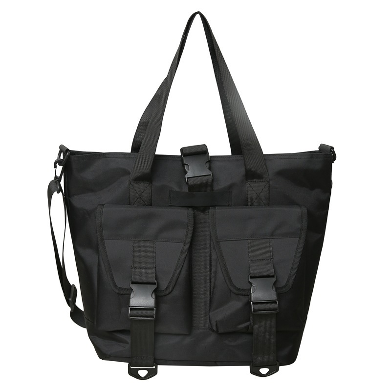 【BGLF008】工裝插扣雙口袋造型設計托特包