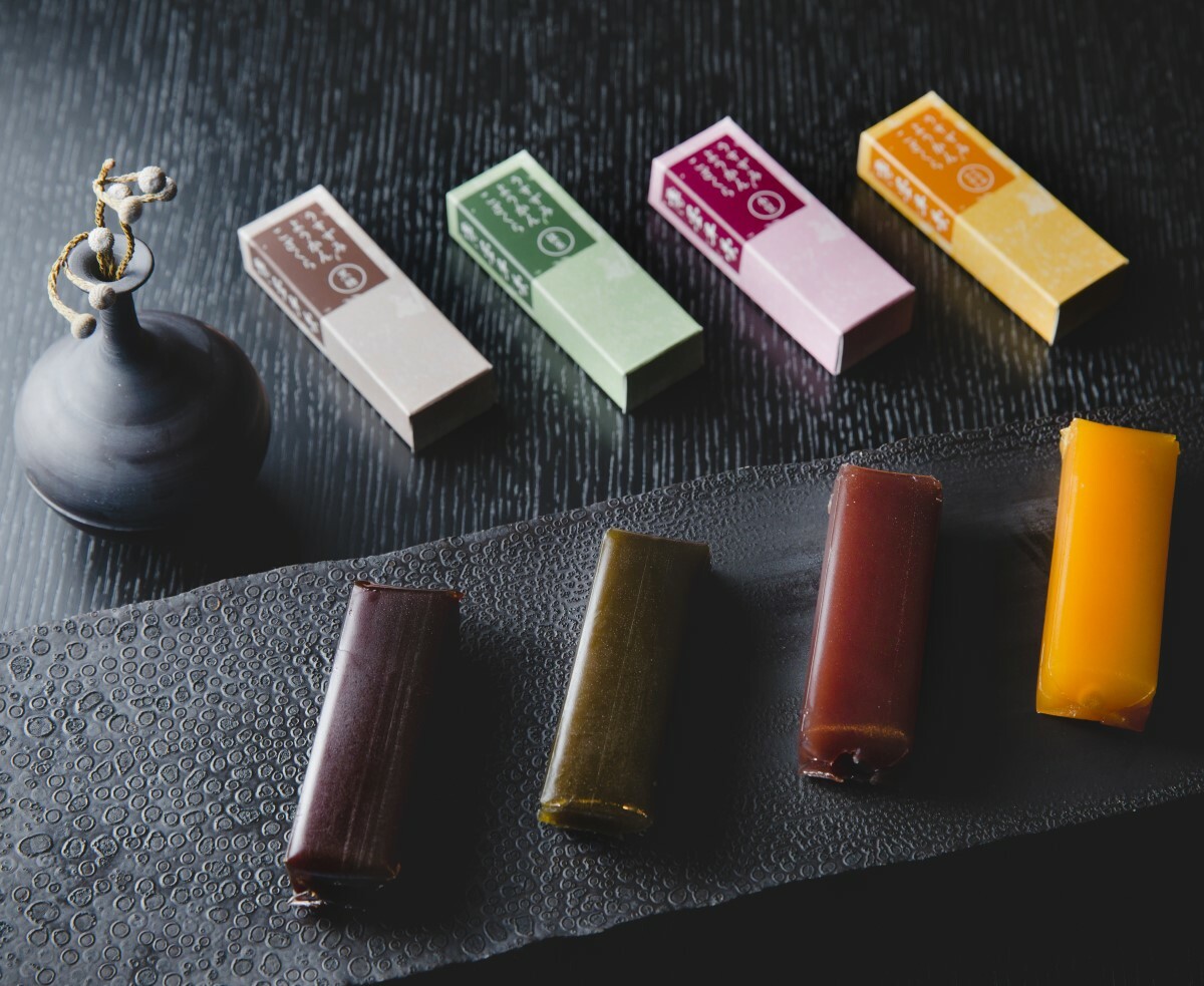 薄墨羊羹 こざくら  |抹茶、紅豆、黑糖、愛媛蜜柑