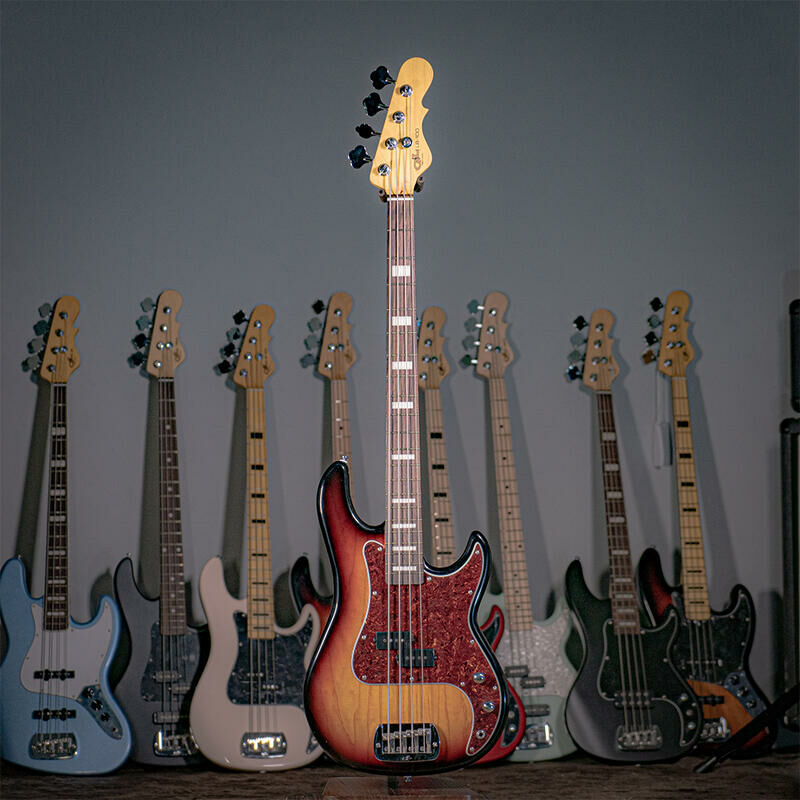 G&L Tribute LB100 3-Tone Sunburst 電貝斯