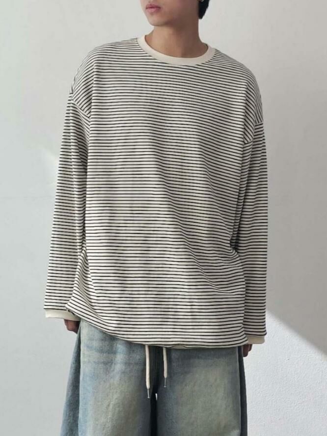 橫間長袖衫 F&c-056T