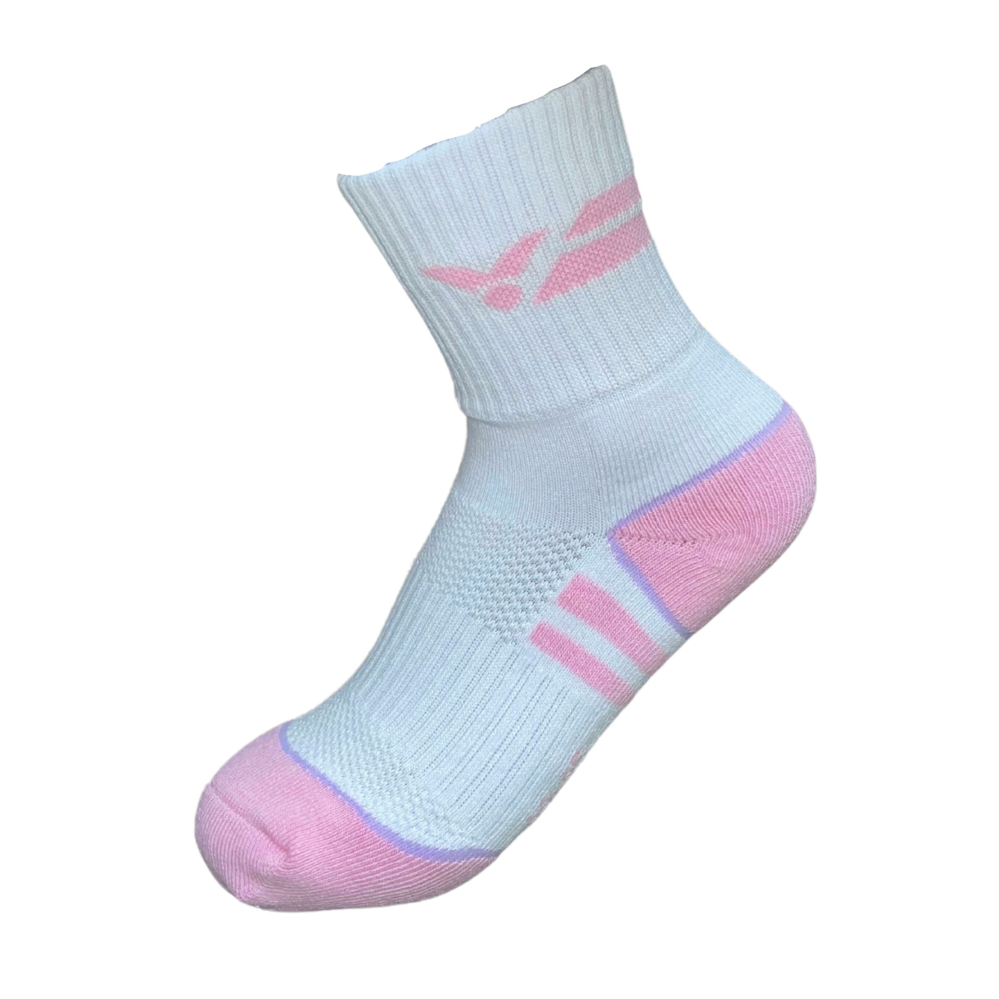 VICTOR 運動襪 白淺粉色【22-25cm】