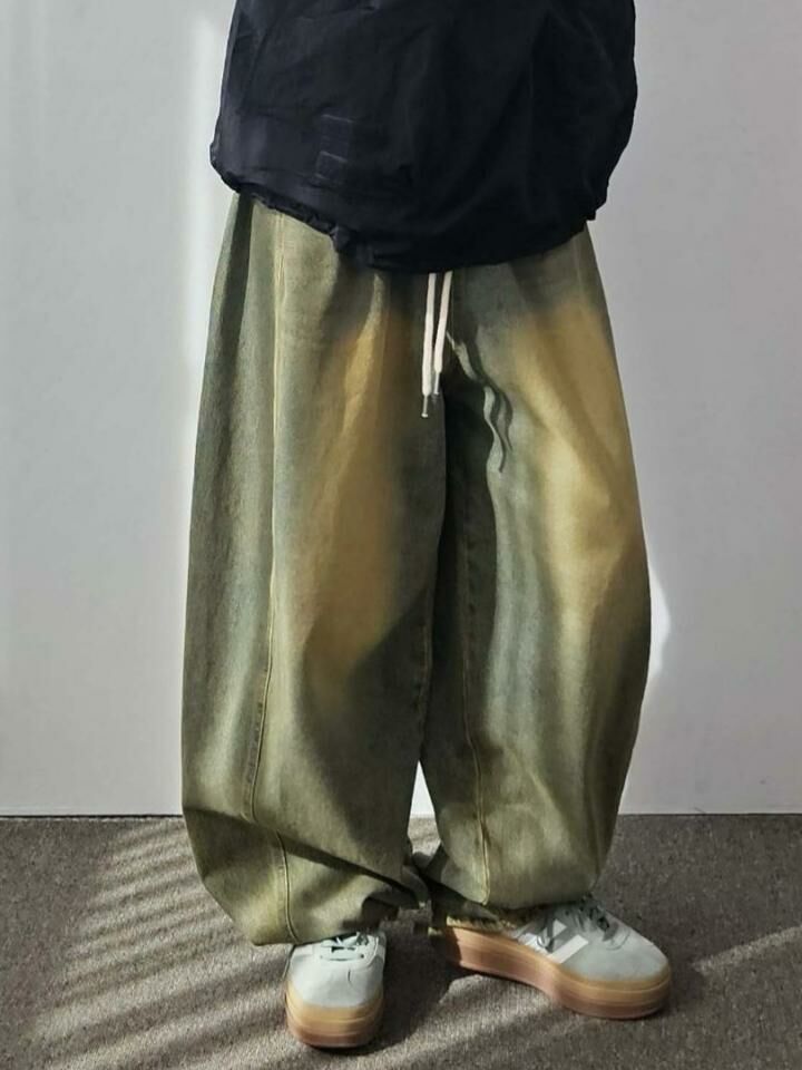 洗水鬆身牛仔褲 F&c-057P