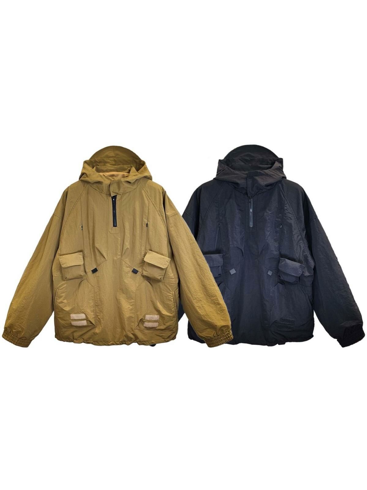 淨色半開胸連帽拉鍊外套 F&c-058JK