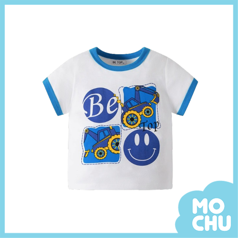 笑臉工程車短袖上衣(二色)