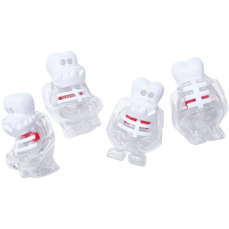 【現貨】SUPREME x BOUNTY HUNTER FW23 SKULL-KUN 骷髏 公仔 透明色