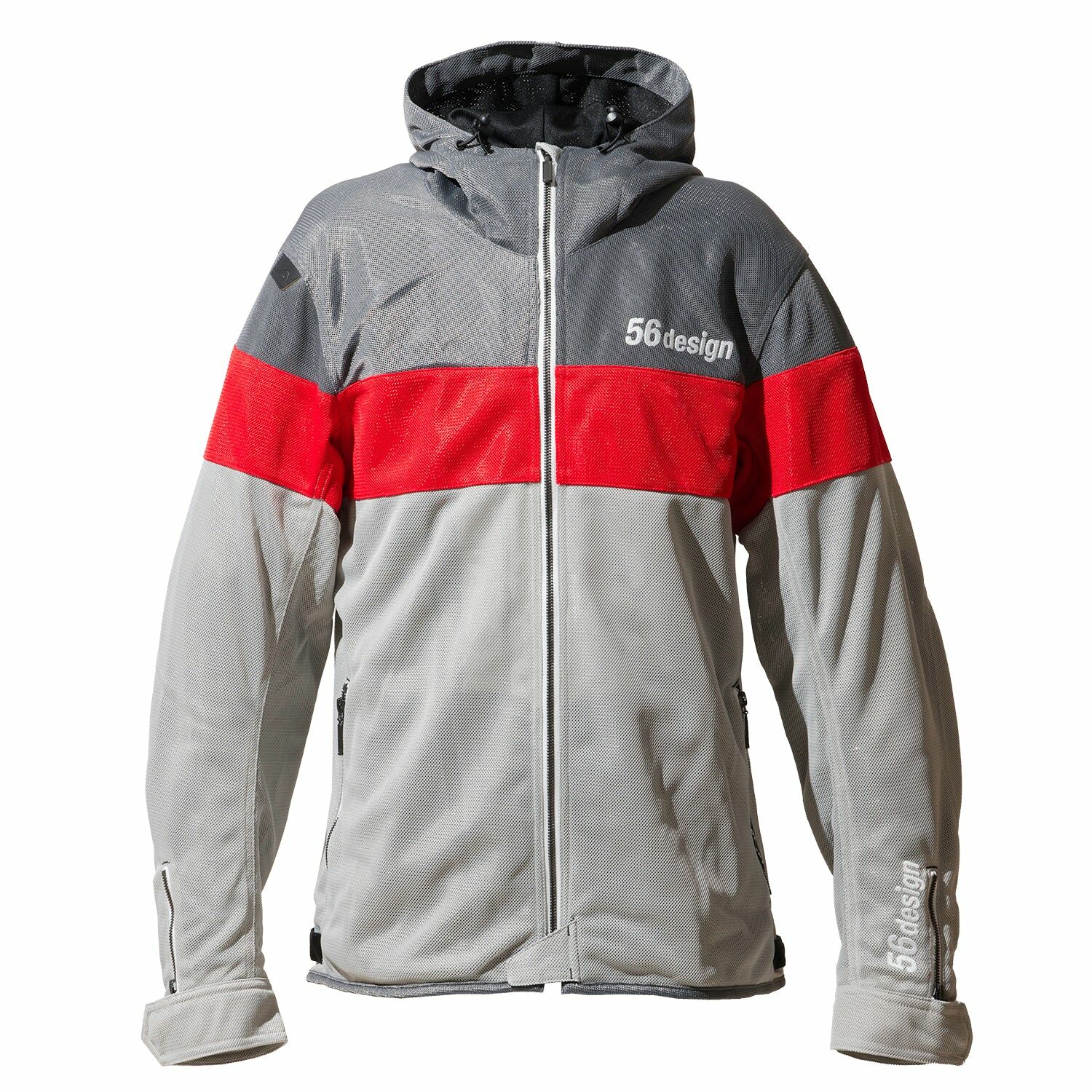 56DESIGN × KUSHITANI聯名Mesh Hoodie，高透氣網眼設計，鮮明撞色搭配，夏季騎行涼爽又吸睛