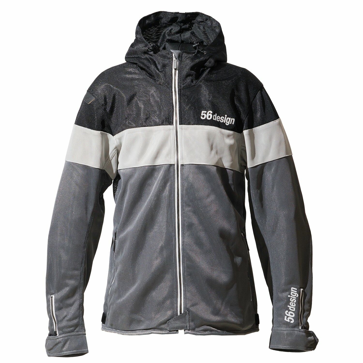 Mesh Hoodie，56DESIGN × KUSHITANI聯名外套，採用高密度網布，全身透氣結構與多彩色系，夏季通勤必備