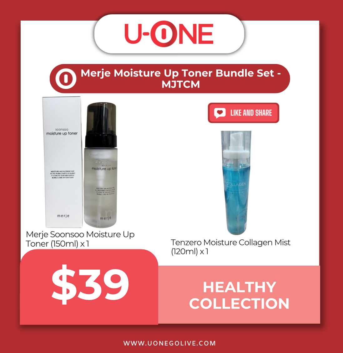 Merje Moisture Up Toner Bundle Set - MJTCM