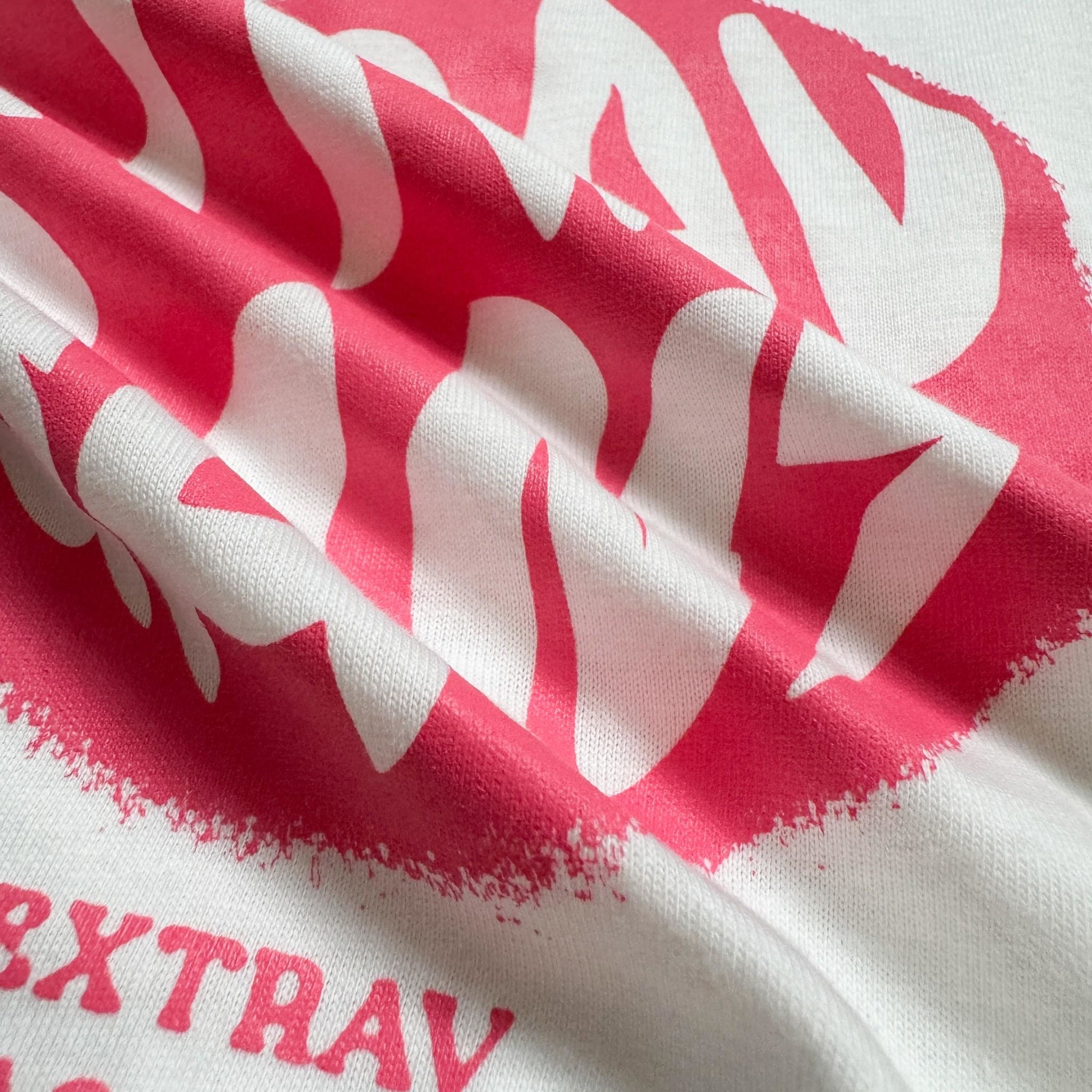 韓國短袖 Extravagant 愛心噴漆短版合身短T 80636