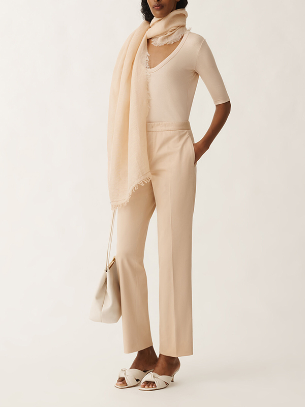 Fabiana Filippi 銀鍊長褲(粉膚)