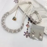 [S] GEMZ & CO RCS NECKLACE 6M,WHITE PEARL, NE-002 (Z141)